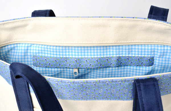 $95 Blue Vineyard Vines "Paddle Tennis Sports" Classic Tote