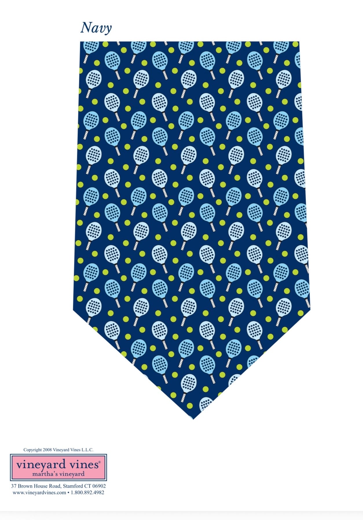 $85 Vineyard Vines "Paddle Tennis Sports" Tie